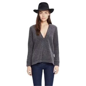 Madewell Deep V Neck Knit Sweater